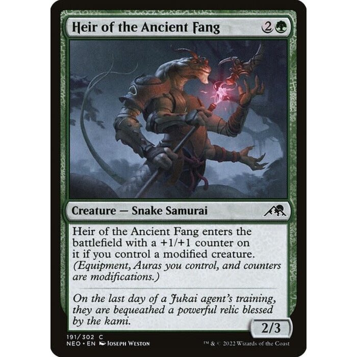 Magic: The Gathering Heir of the Ancient Fang (191) Near Mint