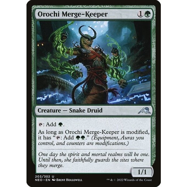 Magic: The Gathering Orochi Merge-Keeper (203) Near Mint