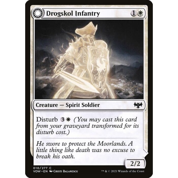 Magic: The Gathering Drogskol Infantry (010) Near Mint