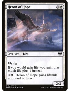 Magic: The Gathering Heron of Hope (018) Lightly Played