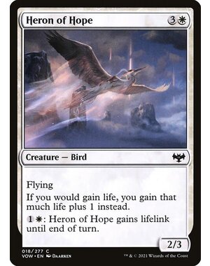 Magic: The Gathering Heron of Hope (018) Near Mint