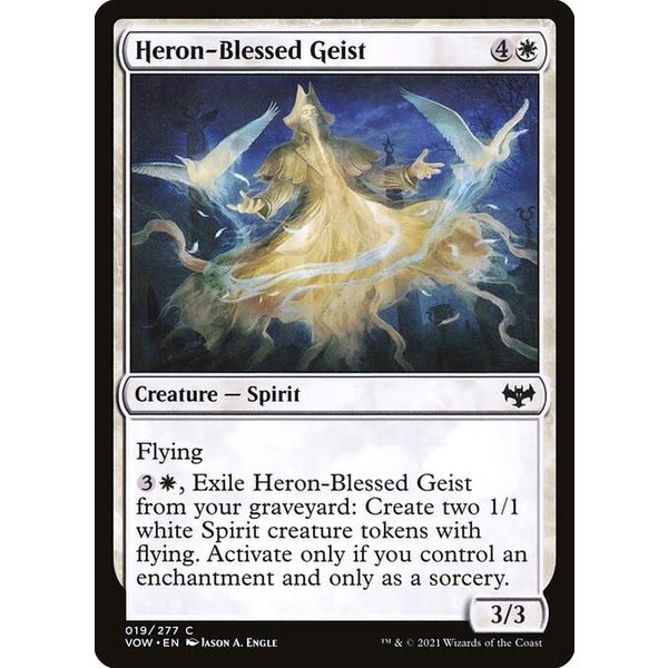 Magic: The Gathering Heron-Blessed Geist (019) Near Mint