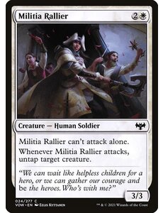Magic: The Gathering Militia Rallier (024) Moderately Played