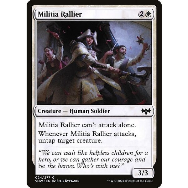Magic: The Gathering Militia Rallier (024) Moderately Played
