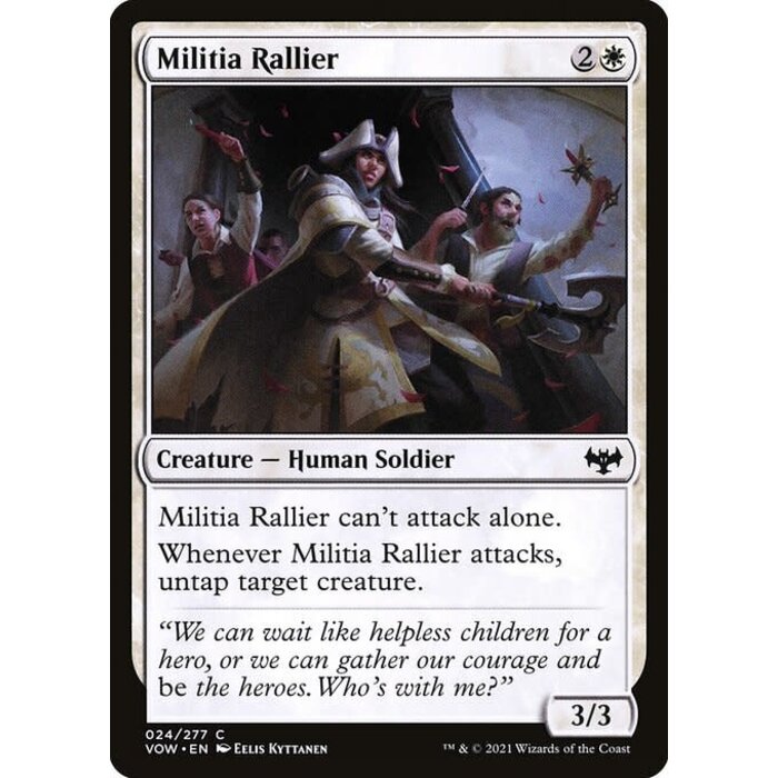 Magic: The Gathering Militia Rallier (024) Moderately Played