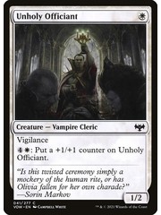 Magic: The Gathering Unholy Officiant (041) Lightly Played Foil