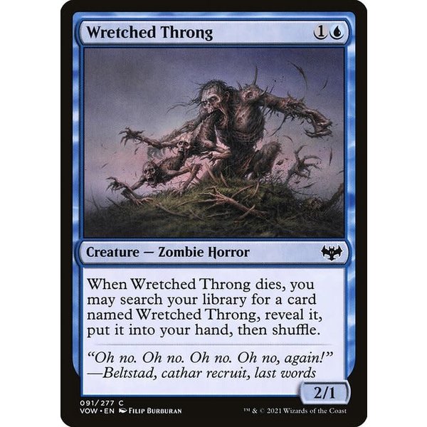 Magic: The Gathering Wretched Throng (091) Near Mint