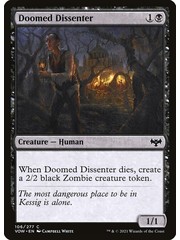Magic: The Gathering Doomed Dissenter (106) Lightly Played