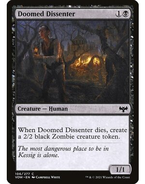 Magic: The Gathering Doomed Dissenter (106) Lightly Played
