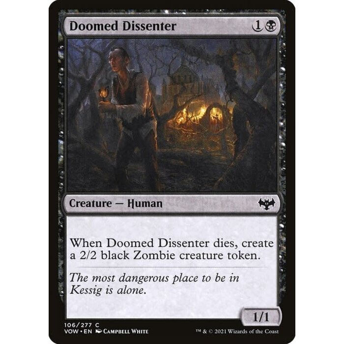 Magic: The Gathering Doomed Dissenter (106) Lightly Played