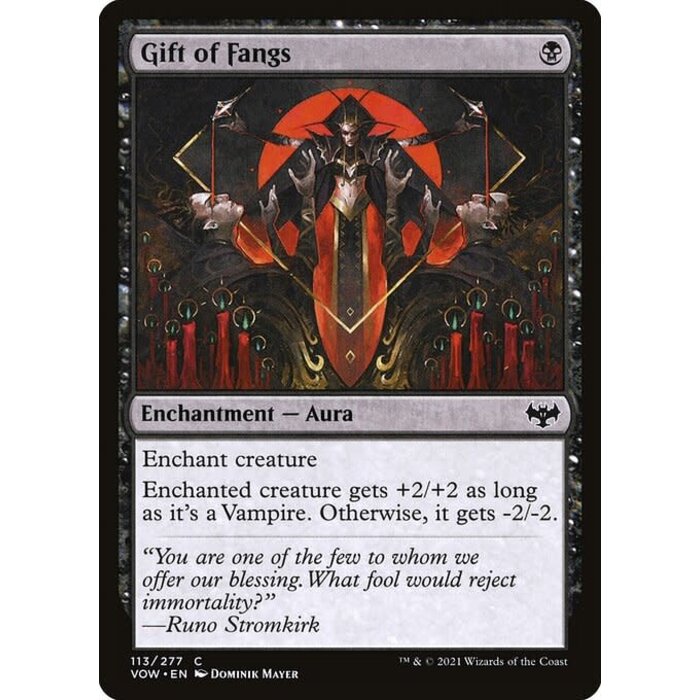 Magic: The Gathering Gift of Fangs (113) Lightly Played