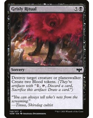 Magic: The Gathering Grisly Ritual (116) Lightly Played Foil