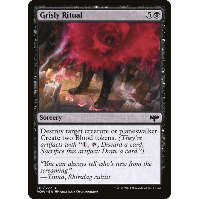 Magic: The Gathering Grisly Ritual (116) Lightly Played Foil