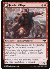 Magic: The Gathering Fearful Villager (157) Near Mint