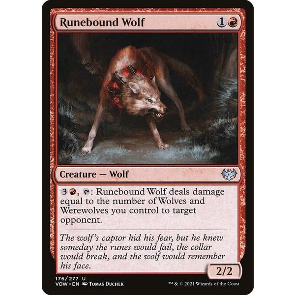 Magic: The Gathering Runebound Wolf (176) Near Mint