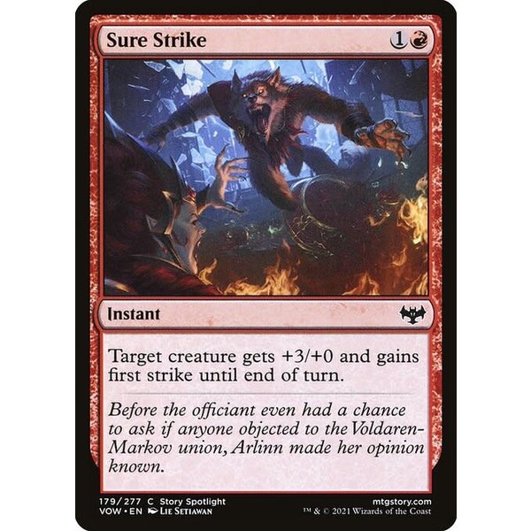 Magic: The Gathering Sure Strike (179) Lightly Played Foil