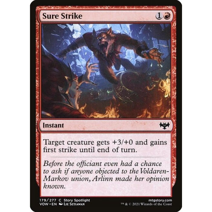 Magic: The Gathering Sure Strike (179) Lightly Played Foil