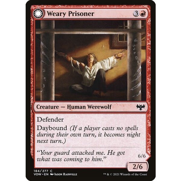 Magic: The Gathering Weary Prisoner (184) Lightly Played