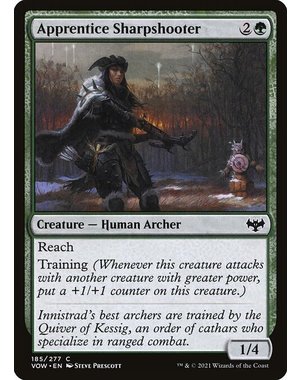 Magic: The Gathering Apprentice Sharpshooter (185) Lightly Played Foil