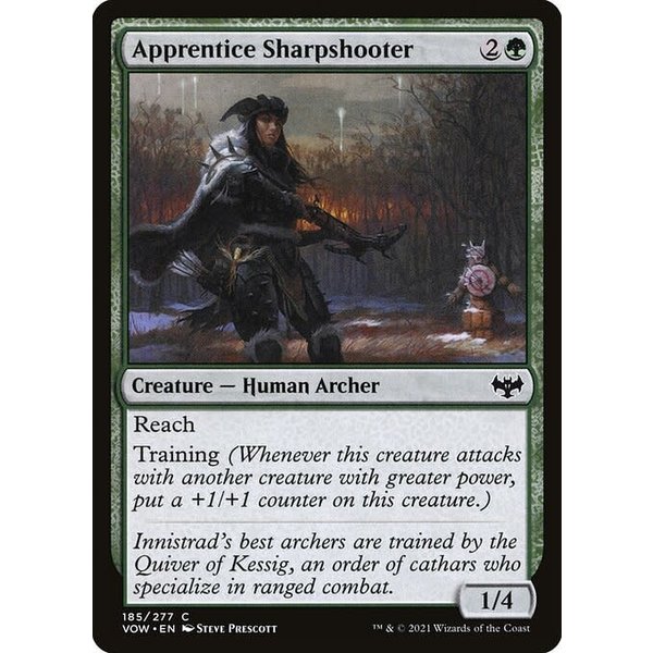 Magic: The Gathering Apprentice Sharpshooter (185) Lightly Played Foil