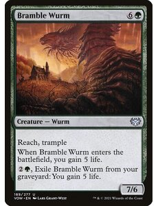 Magic: The Gathering Bramble Wurm (189) Near Mint