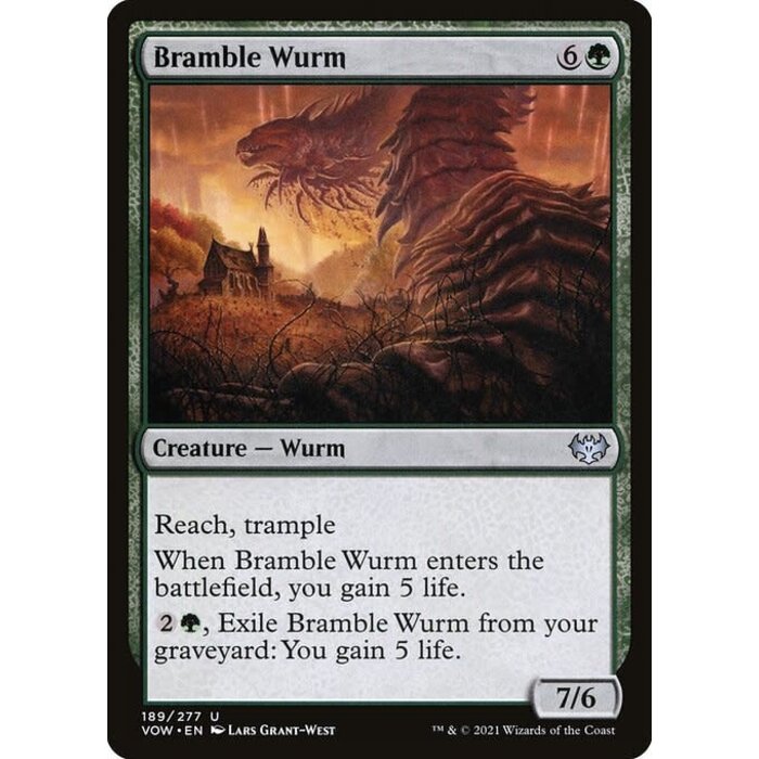 Magic: The Gathering Bramble Wurm (189) Near Mint
