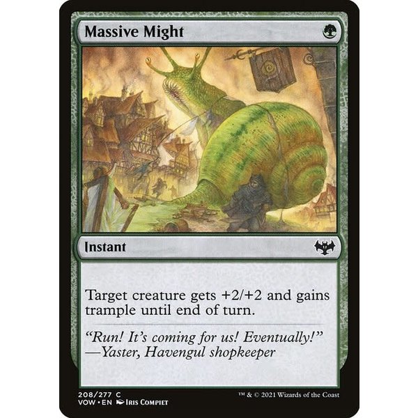 Magic: The Gathering Massive Might (208) Lightly Played