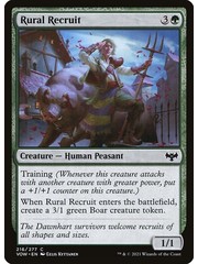 Magic: The Gathering Rural Recruit (216) Lightly Played