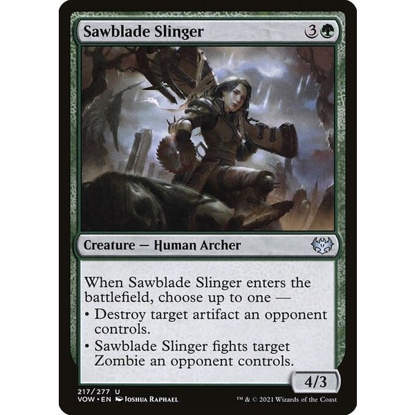 Magic: The Gathering Sawblade Slinger (217) Near Mint