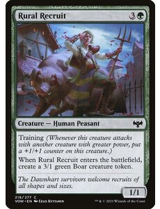Magic: The Gathering Rural Recruit (216) Lightly Played Foil
