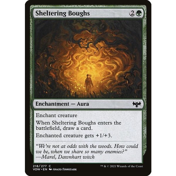 Magic: The Gathering Sheltering Boughs (218) Near Mint