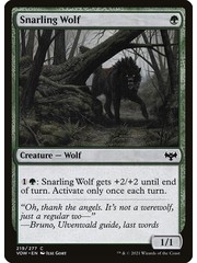 Magic: The Gathering Snarling Wolf (219) Near Mint