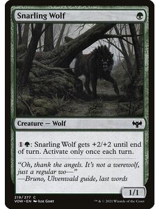 Magic: The Gathering Snarling Wolf (219) Near Mint