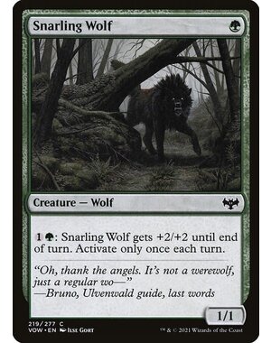 Magic: The Gathering Snarling Wolf (219) Near Mint