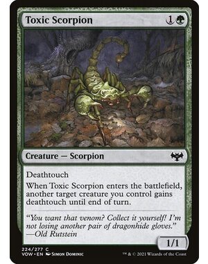 Magic: The Gathering Toxic Scorpion (224) Lightly Played