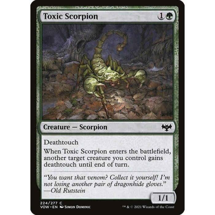Magic: The Gathering Toxic Scorpion (224) Lightly Played