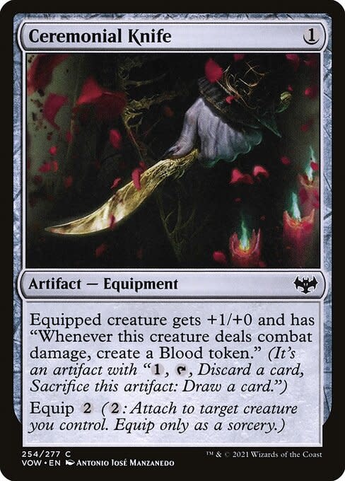 Magic: The Gathering Ceremonial Knife (254) Near Mint - Kingslayer Games Magic: The Gathering Ceremonial Knife (254) Near Mint - Kingslayer Games