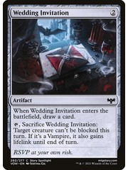 Magic: The Gathering Wedding Invitation (260) Near Mint