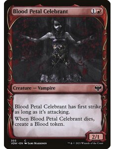 Magic: The Gathering Blood Petal Celebrant (Showcase) (303) Near Mint