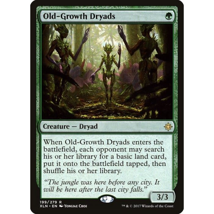 Magic: The Gathering Old-Growth Dryads (199) Lightly Played