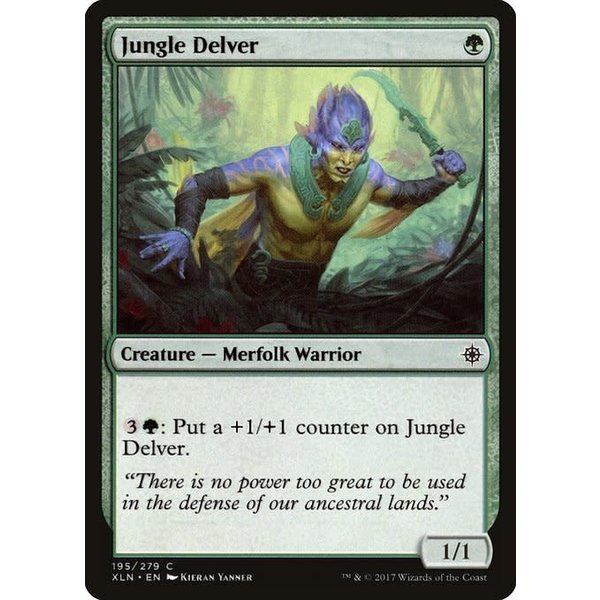 Magic: The Gathering Jungle Delver (195) Lightly Played