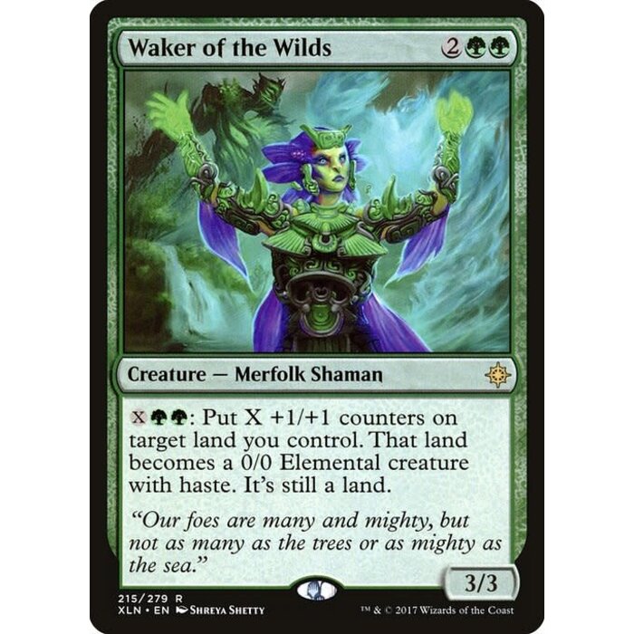 Magic: The Gathering Waker of the Wilds (215) Lightly Played