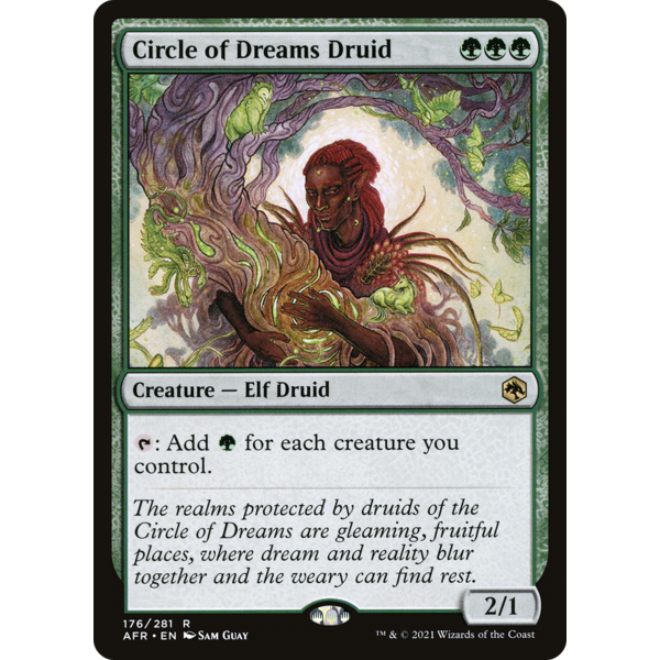 Magic: The Gathering Circle of Dreams Druid (176) Lightly Played