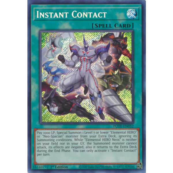 Konami Instant Contact (POTE-EN052) 1ST Lightly Played