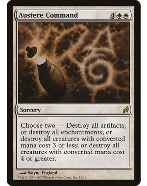 Magic: The Gathering Austere Command (003) Moderately Played - Russian