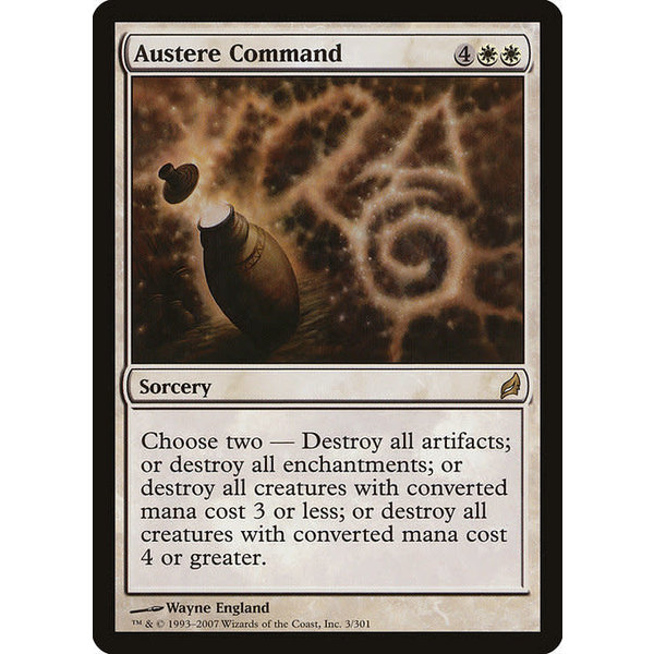 Magic: The Gathering Austere Command (003) Moderately Played - Russian