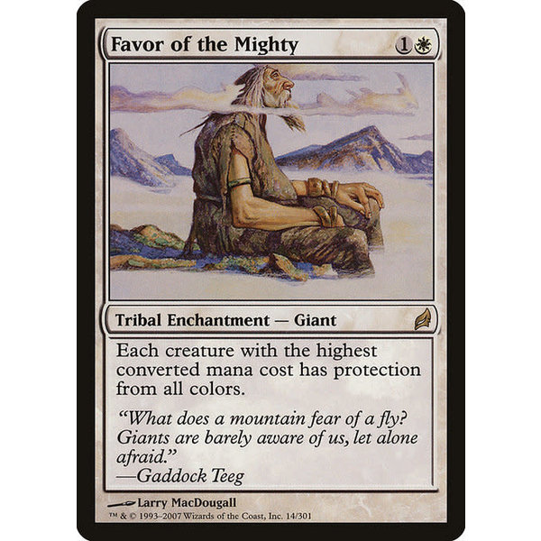 Magic: The Gathering Favor of the Mighty (014) Moderately Played
