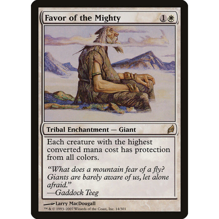 Magic: The Gathering Favor of the Mighty (014) Moderately Played
