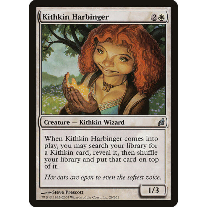 Magic: The Gathering Kithkin Harbinger (026) Moderately Played
