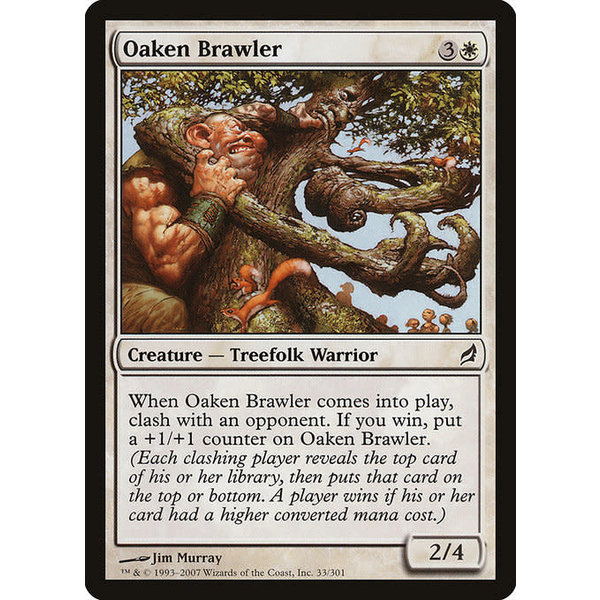 Magic: The Gathering Oaken Brawler (033) Moderately Played